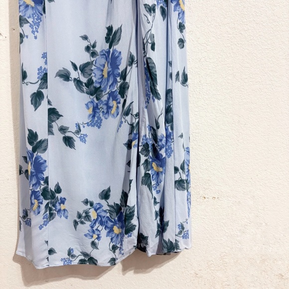 Reformation Jovelle Halter Maxi Dress‎ Gown in Fresh Air Blue Floral - Picture 8 of 12